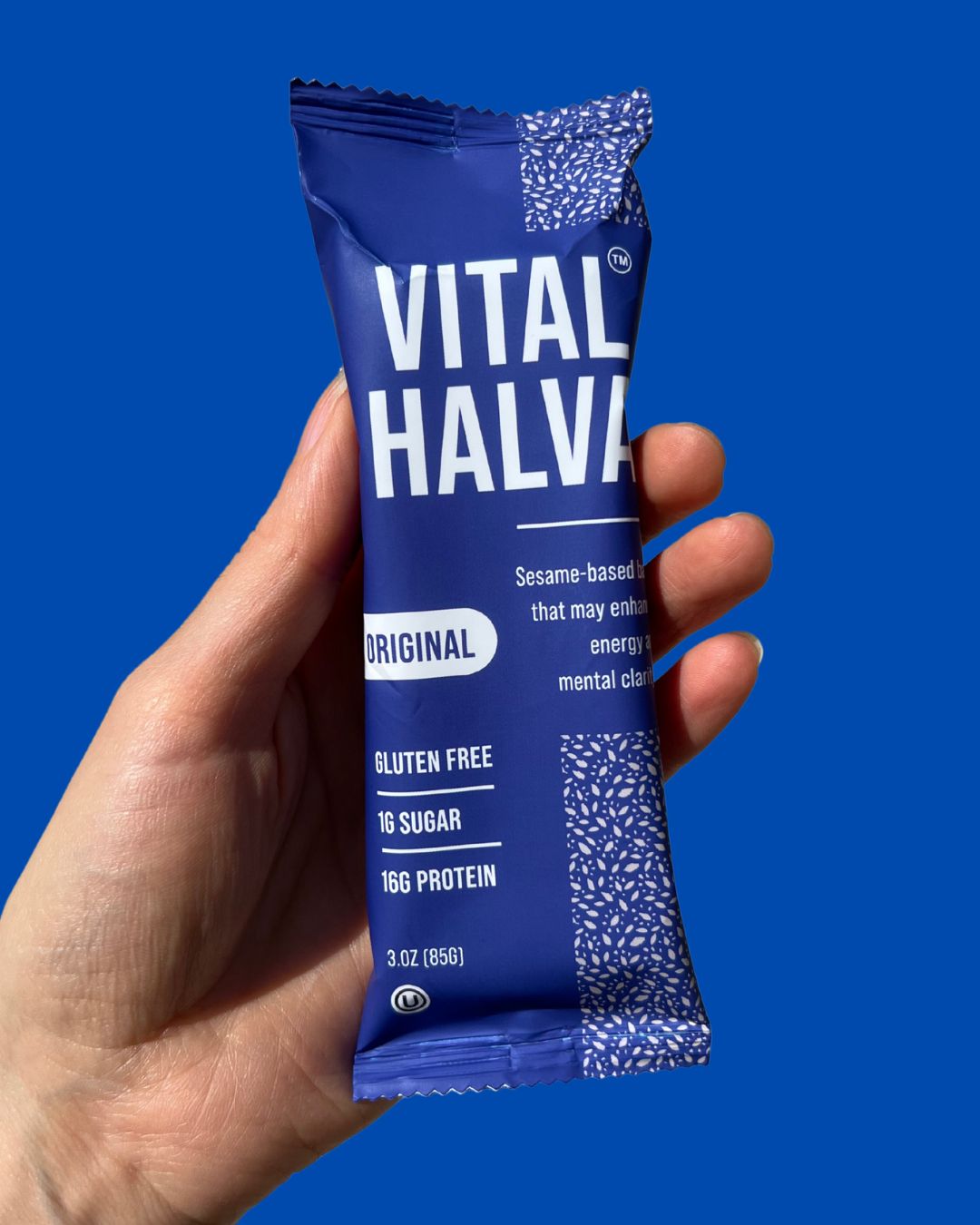 Front of Vital Halva Original bar