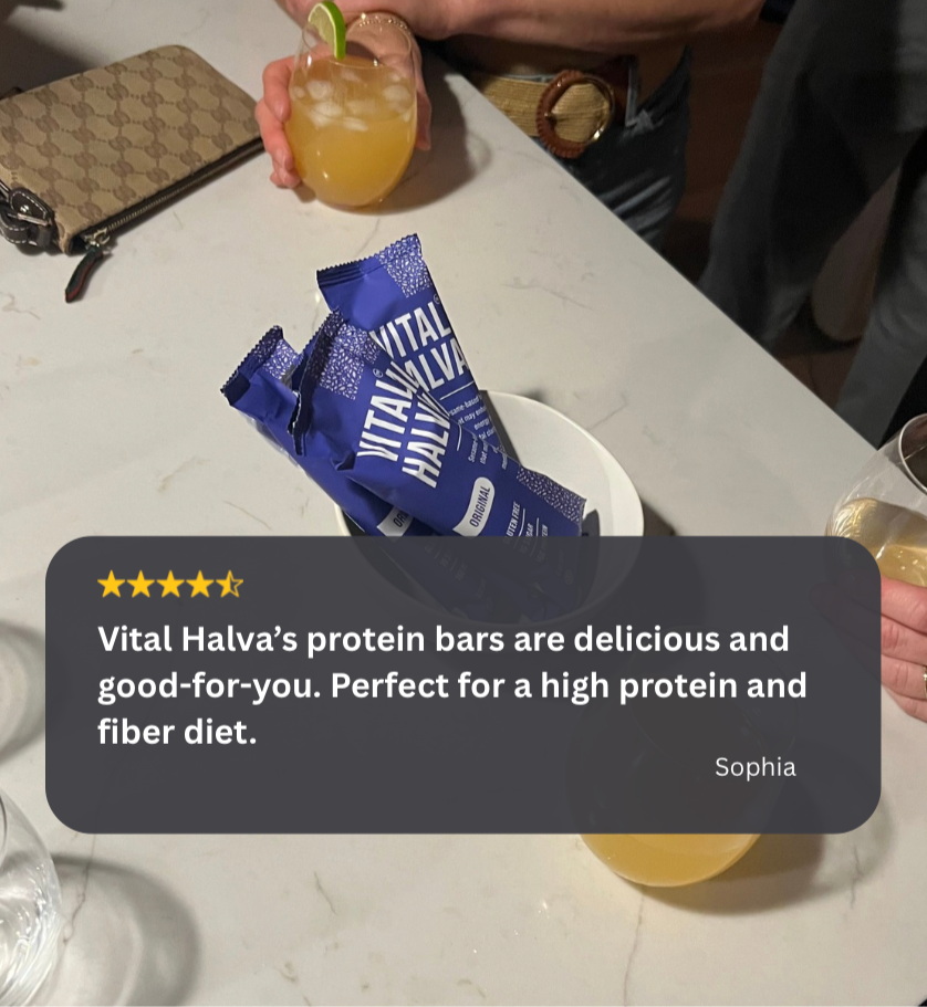 Testimonial of someone who liked Vital Halva Original bar