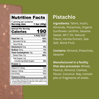 PRE-ORDER: Pistachio, 40g, 10ct