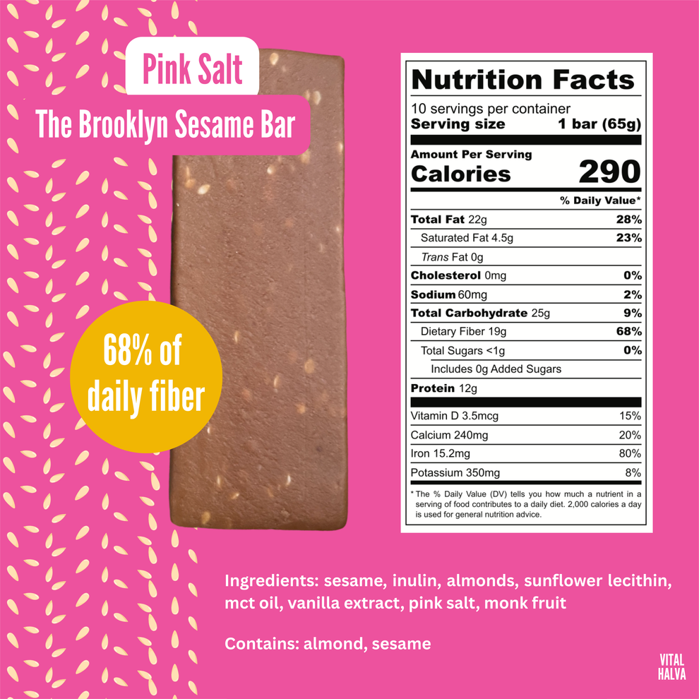 Ingredient list for Pink Salt, 40g, 10ct